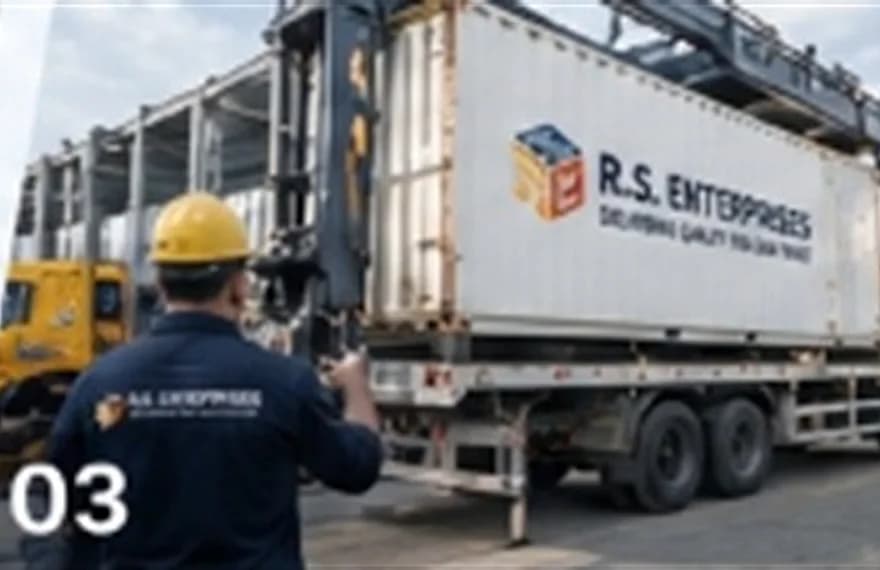 R.S. Enterprises containerized machine shipping and export logistics